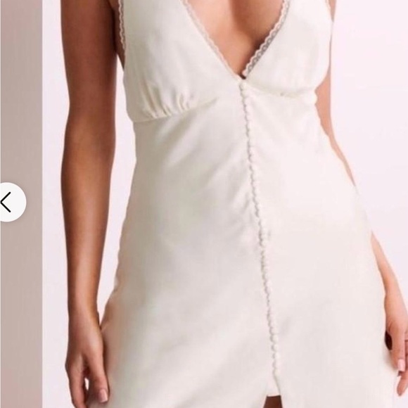 Meshki Cream Strappy Backless Dress - bridal with beautiful details - Picture 2 of 9